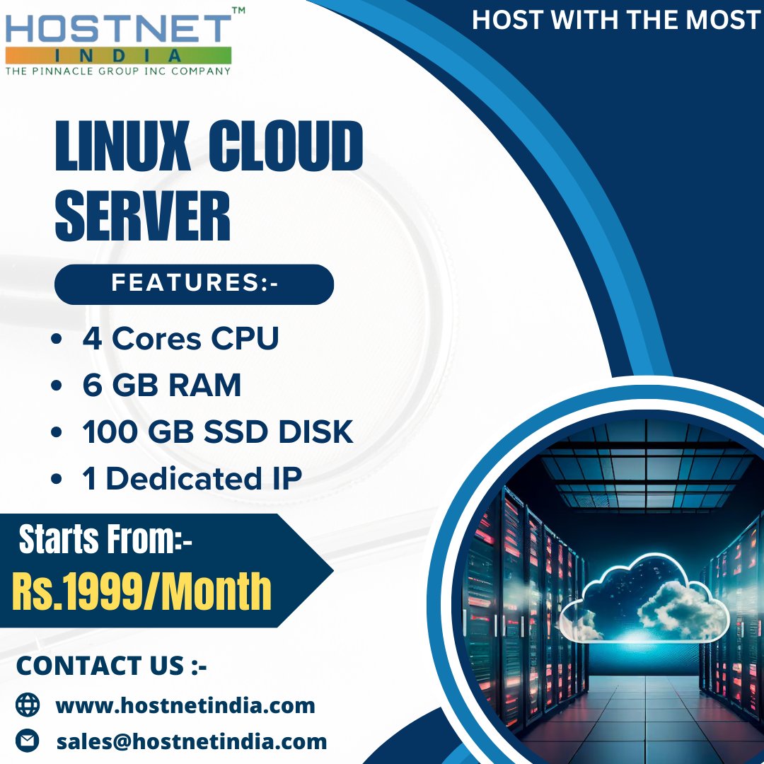 Im_hostnetindia's tweet image. 🚀 Unleash the power of your online presence with Linux Cloud Servers! ☁️
Dive into a seamless experience where performance meets reliability.🌐
#LinuxCloudServer #TechInnovation #DigitalTransformation #CloudSolutions #LinuxServerMagic #CloudTechGurus #DigitalTransformation
