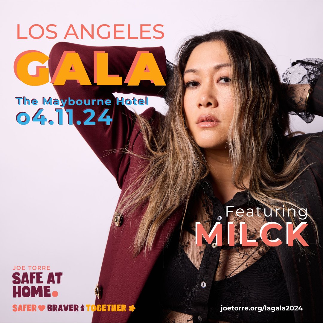 We're excited to announce that @MILCK will be performing at our LA Gala on 4/11. Join us for an unforgettable night of impact as we come together to advance our mission to create a safer, braver world. Confirm your sponsorship now at joetorre.org/lagala2024 #SafeAtHomeLAGala