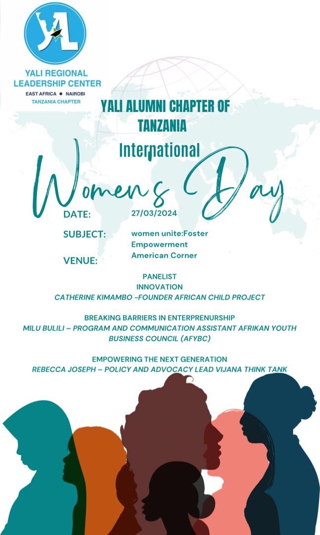 Join us at #AmericanCornerDar to celebrate the #InternationalWomensDay .
Theme: Women Unite: Foster Empowerment  
@africanchildpr3 @empowerthenextgene @vijanathinktank @YALIRLCEA