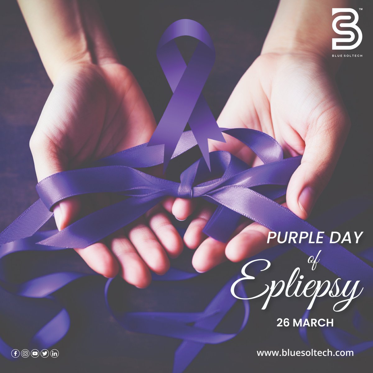 'Wearing purple with pride today and every day to support epilepsy awareness. 💜 #PurpleDay #EndEpilepsy'
#PurpleDay
#EpilepsyAwareness
#SeizeTheDay
#PurpleForEpilepsy
#EndEpilepsy
#EpilepsyFighter
#EpilepsyWarrior
#EpilepsySupport
#PurpleRibbon
#EpilepsyCommunity