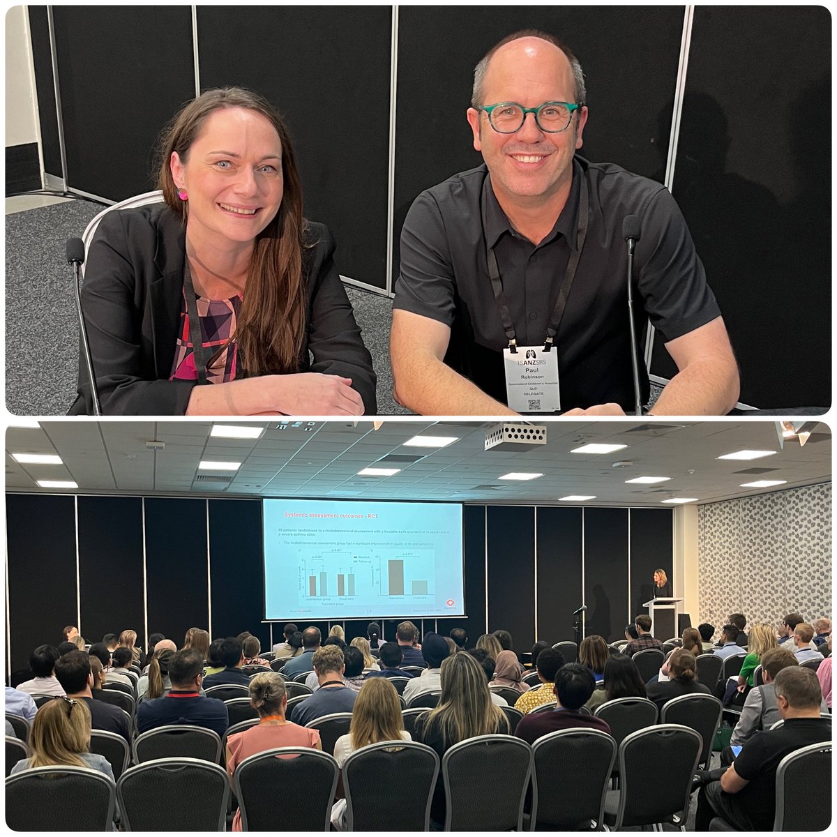 Highlights #TSANZSRS2024 #1 - seeing so many advanced trainees attending AT-focused sessions, asking Qs, networking and getting to know each other. They definately missed out during COVID. Great to chair a session with 1 of our amazing fellows too @tsanz_thoracic @childhealthqld