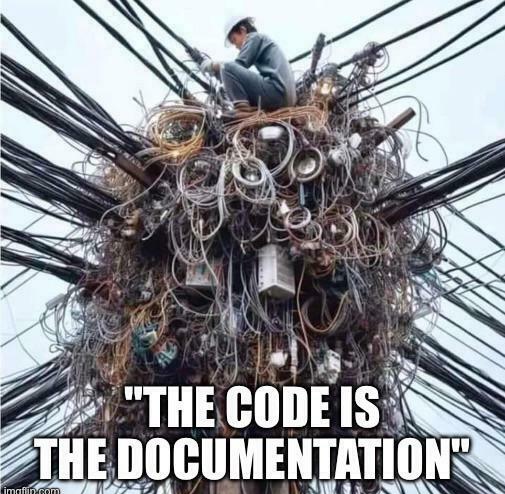 The Code is the Documentation 😂👇🏻