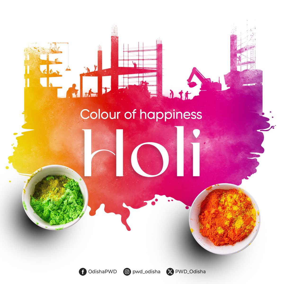 Works Department, Odisha (@pwd_odisha) on Twitter photo Wishing everyone a vibrant and #HappyHoli. May the festival of colors fill your lives with the colors of health, prosperity, and happiness. Wishing everyone a vibrant and #HappyHoli. May the festival of colors fill your lives with the colors of health, prosperity, and happiness.