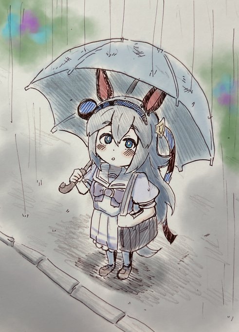 「雨 学生服」のTwitter画像/イラスト(新着)