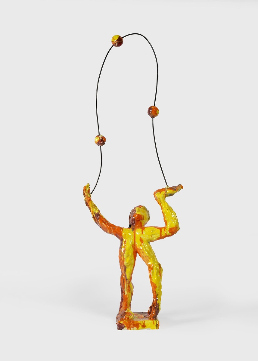 man standing juggling three balls by candlelight artic.edu/artworks/24180…