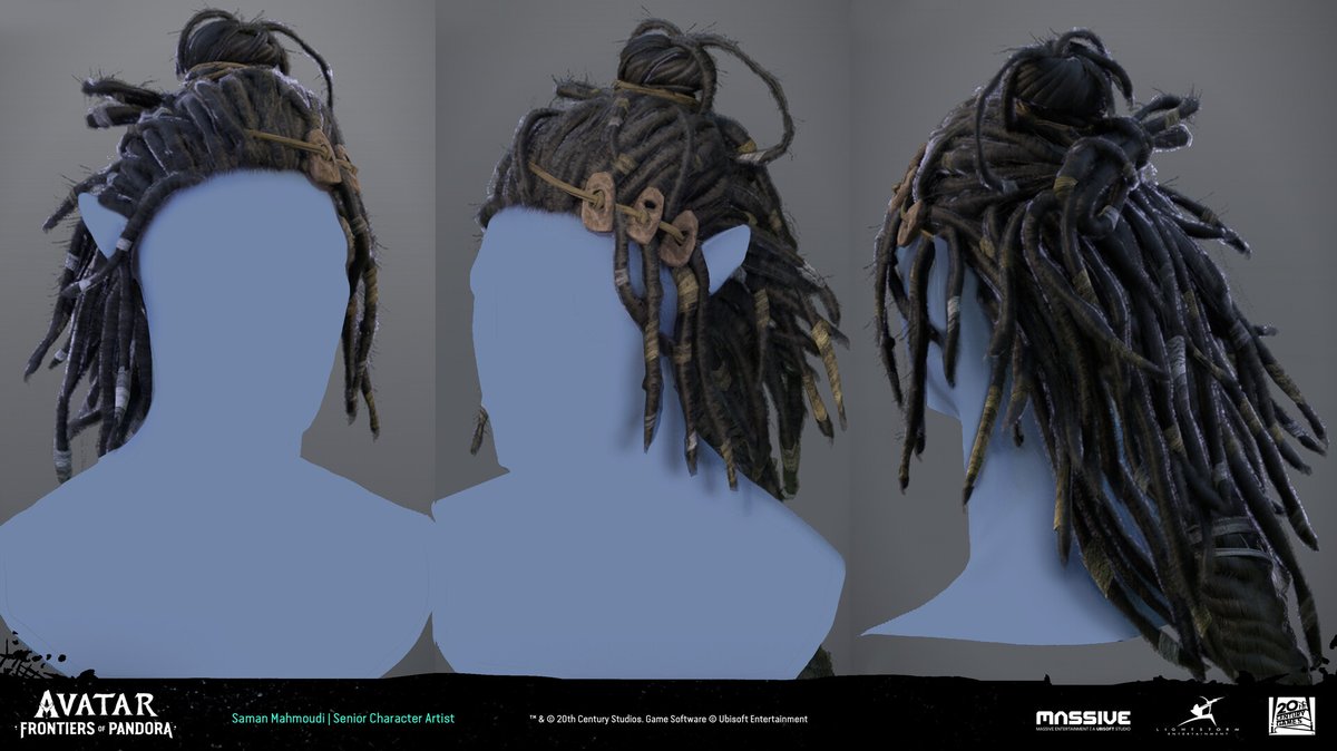 Goraaz's tweet photo. Here are some of the work I did for Avatar: Frontiers of Pandora, I was mainly responsible for the hair. Also, congrats to the rest of the team for making some amazing art!  https://t.co/6EKsOMEtJR

Artblast: https://t.co/CNsuTHcUbc https://t.co/eX85TBTHya
