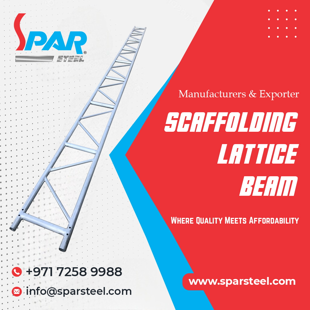 SteelSpar's tweet photo. Scaffolding Lattice Beam Manufacturer & Exporter in UAE
β +971 7258 9988, +971 7228 1737
π§ info@sparsteel.com
π https://t.co/q0cE52cKMI
#spar #sparsteel #scaffolding #scaffoldingexporter #scaffoldingladders #steeltubes #ladderbeam #latticebeams #scaffoldinglatticebeam https://t.co/eTyEltlnA9