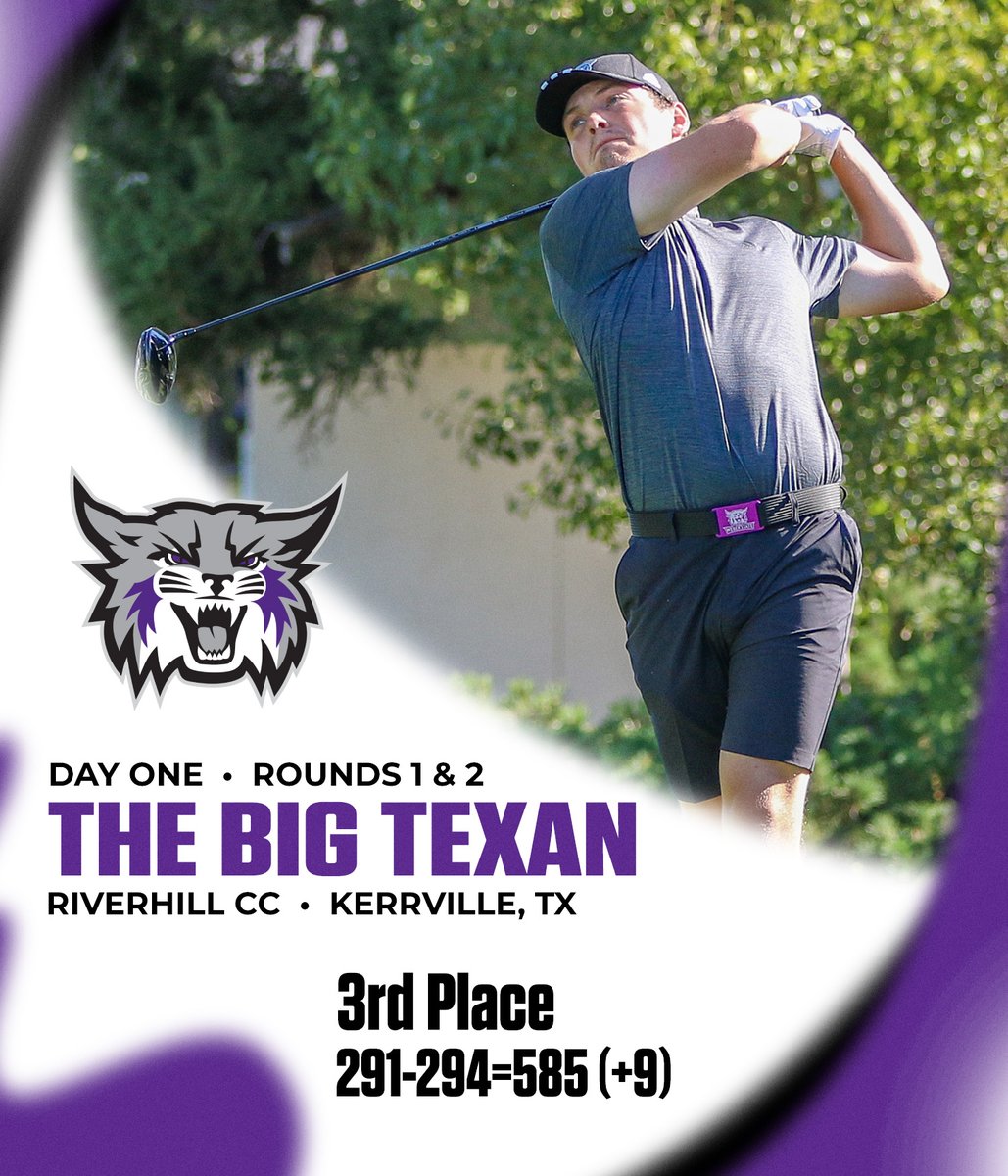 Two good rounds for the Wildcats today at The Big Texan and the team is in third place thru 36 holes. Isaac Buerger with consecutive 71's and is in a team-best tie for 4th place overall. Final round is on Tuesday. Live scoring is available at Golfstat.com.