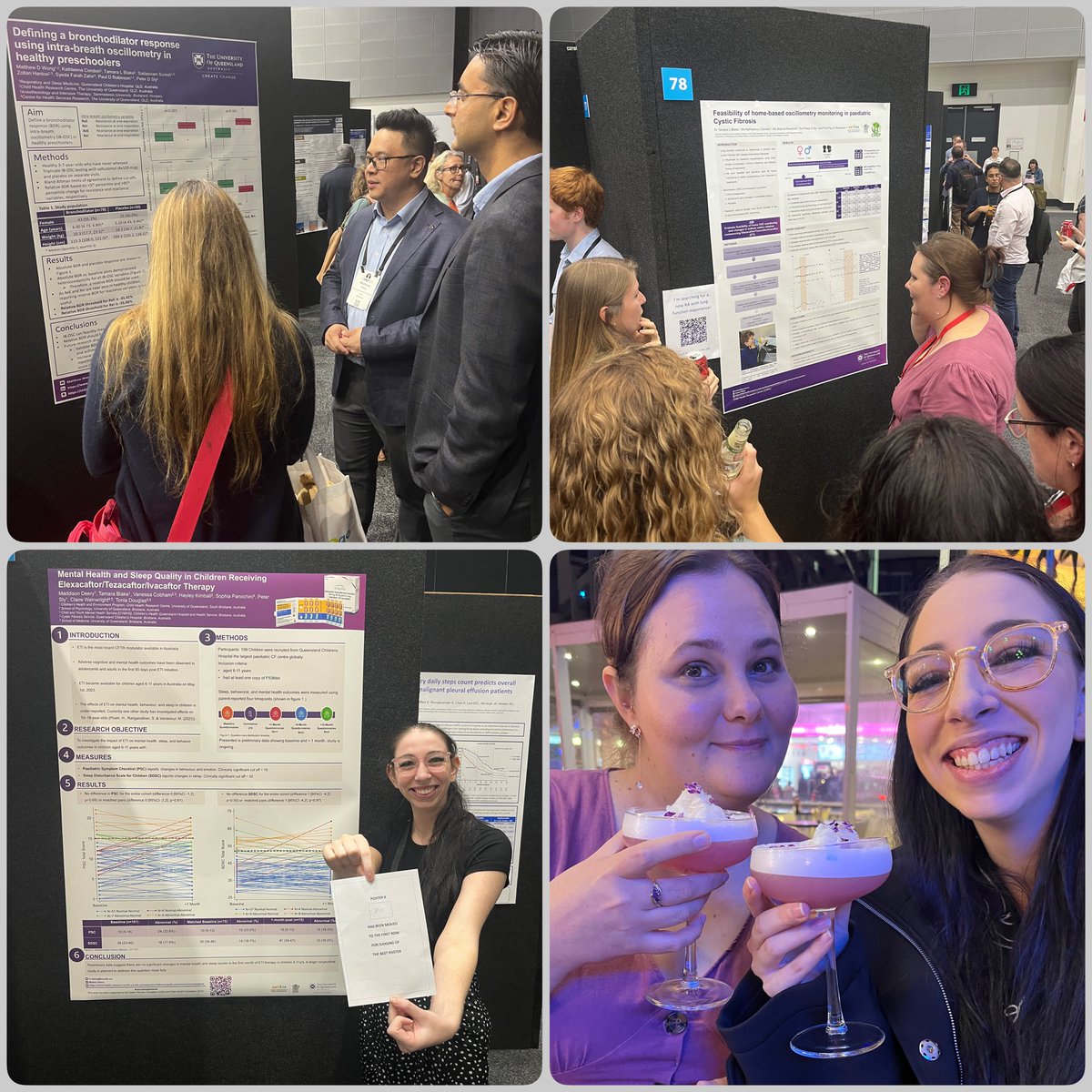 Highlights #TSANZSRS2024 #2 - watching our @ChildrenChep1 ECRs present great work, attract a crowd & gain new insights and focus for next work to be done. 👏 👏 Maddy Deery on best paediatric poster award & now in running for best conference poster @qldchildres @tsanz_thoracic