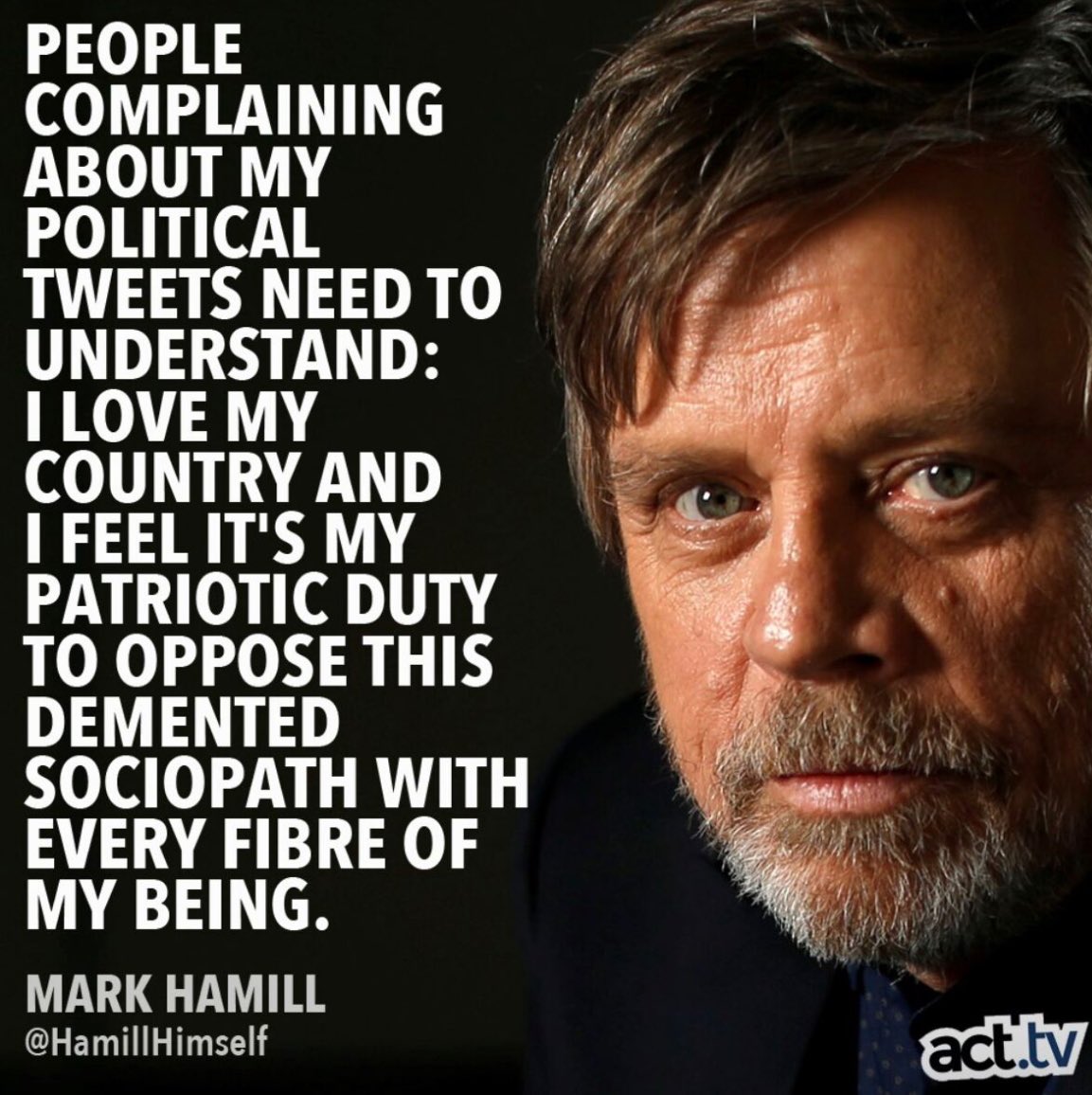Jedi sh*t @MarkHamill we’re with you.