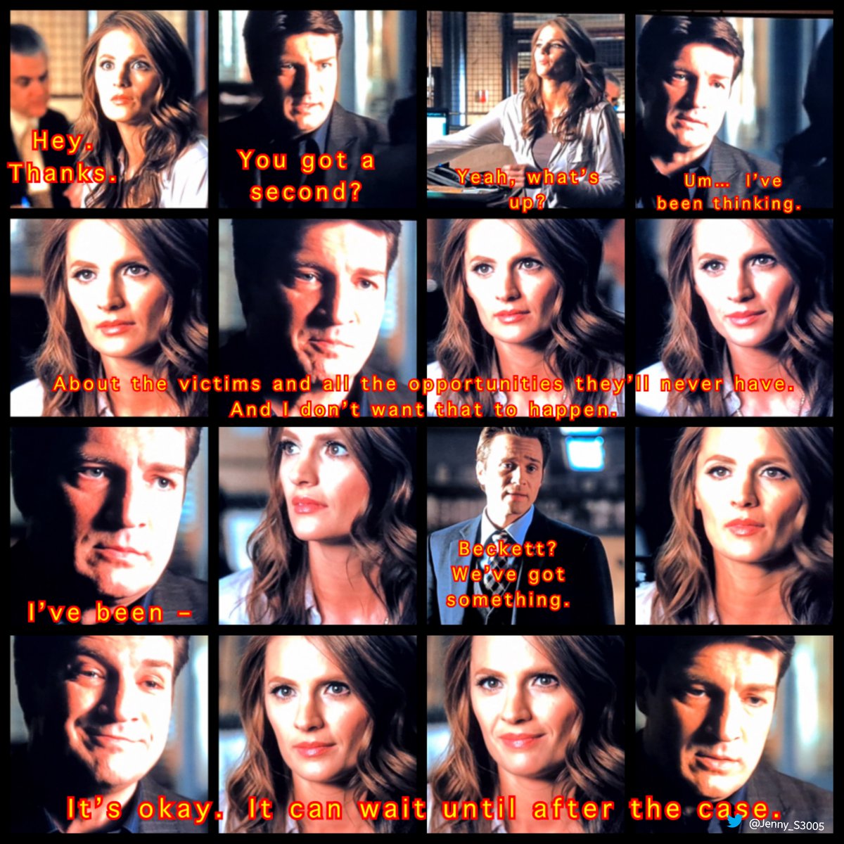 03/26/2012 - #Castle 4x19- 47 Secons aired ✨12✨ years ago 💥 (I/III) Martha: 'It's complicated. So you say. Only it's not... It's not. Nobody's tomorrow are guaranteed, right? Wouldn't it be better to tell her even if the timing is wrong then never to tell her at all?'