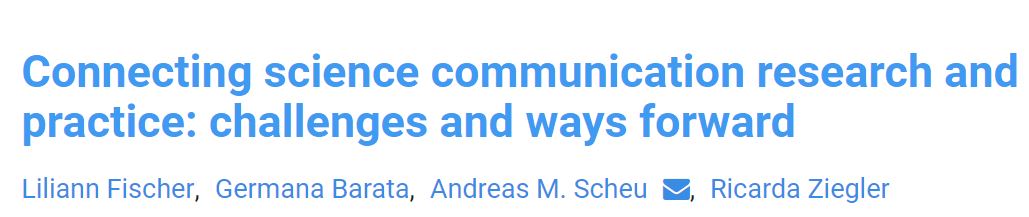 We are very excited about this special issue connecting #scicomm research & practice. Well done and thank you for the hard work @Liliann_F & @germanabarata & @andreas_scheu & @riziegler - jcom.sissa.it/article/pubid/…