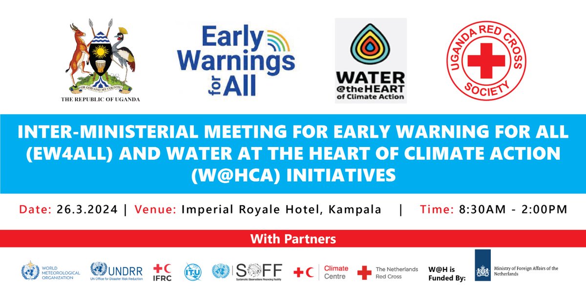 Event : Inter-ministerial meeting, under the Water At the Heart of Climate Action (W@HCA) Project Venue : Imperial Royale Hotel, Kampala. Date : 26th March, 2024. The proposed Inter-Ministerial meeting aims to be a catalyst for transformative collaboration, ensuring that…