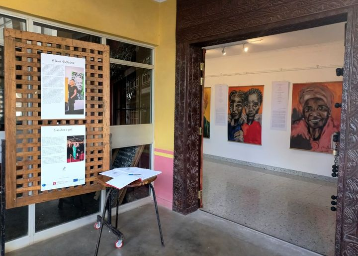 Exciting update! 🎉 The #IWasBornAGirl exhibition with art by @MinnaKristiina has been extended for a few more days. Don't miss out! Visit @AFLUSAKA until March 28th, from 9am to 6:30pm. Hurry, the exhibition closes this Thursday! Thank you @FinlandinZambia #FinlandinZambia