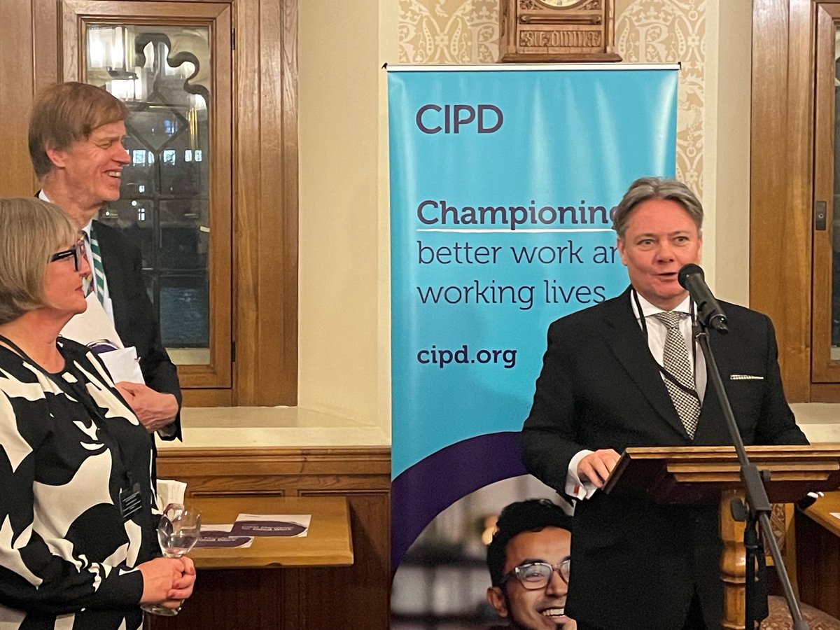 CIPDpolicy's tweet photo. It was fantastic to have so many members of our @CIPD policy forums join us last night at the House of Lords.
@stephenctimms brilliantly encapsulated the importance of the work they and our policy advisers do #goodwork #employment https://t.co/WJ2zy9mrLz