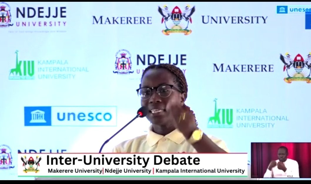 'Sexual Education is good to us to break the misinformation  and patriarchs. Imagine circumstances where a man has to fight a woman to win her as a wife' #INTERUNIVERSITYDEBATE