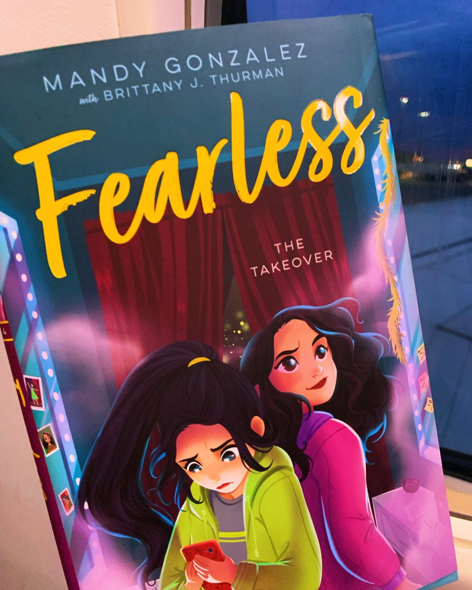 1 week away! Excited to bring the final book in the Fearless series into the world with @mandy.gonzalez! Join April & the Squad on their last adventure as theater & dreams collide! 🤩🥳 @galltzacker @simonkids #fearlesssquad #fearless @officialbroadwayworld