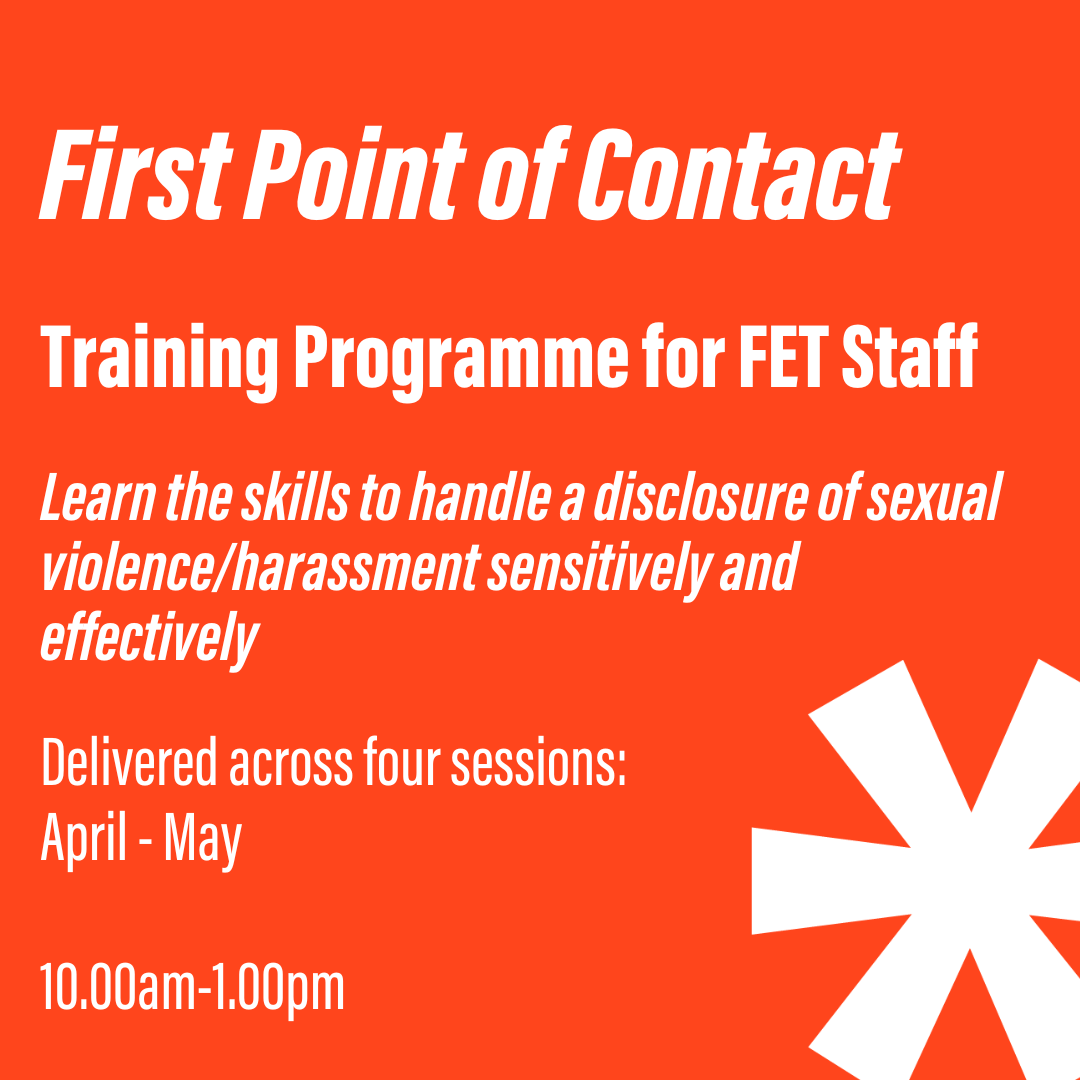 ActiveConsent's tweet photo. Join the hundreds of @ThisIsFet staff that have undergone First Point of Contact Training and register for our upcoming course this April!
Click the link below to apply for this training, delivered with @GalwayRCC
https://t.co/90JcsRFVdK
#ActiveConsent #ConsentIsForEveryone https://t.co/cZft4resgr