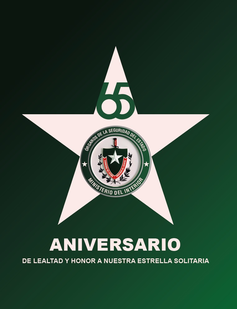 Muchas felicidades por los #65AñosConElPueblo a los integrantes de los Órganos de la Seguridad del Estado, #HéroesDelSilencio que han sido y continuarán siendo un firme baluarte de la Revolución. #Cuba @minin