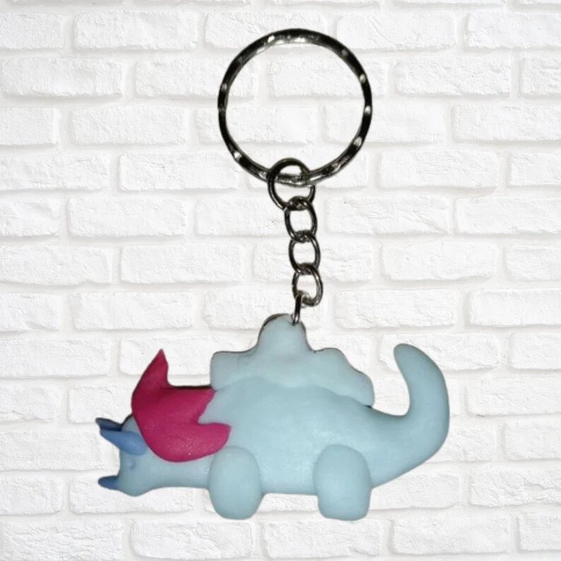 Good morning all! My cute, handmade stegosaurus keyring would make a lovely gift for a dinosaur fan!Made with Polymer Clay and is available from axelinaproductions.etsy.com #stegosaurus #dinosaurkeyring #dinosaur #kawaii #etsyshop #elevenseshour #britcrafthour #UKMakers #onlinecraft