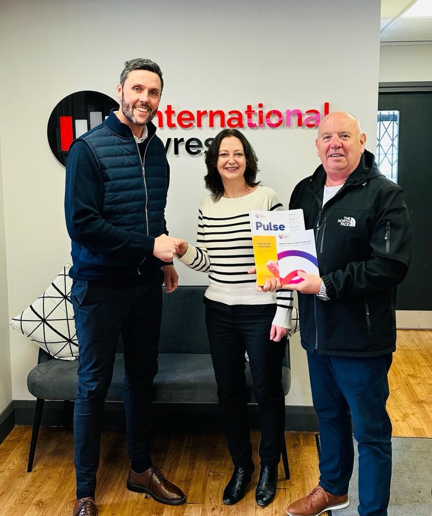 It was an honour to welcome John & Joanne from @heartresearchuk Midlands to the Head Office to hand over our donation. The money raised will be used to help fund projects which support people in the Midlands with #heartdisease related illness. internationaltyres.com/corporate-soci… #CSR