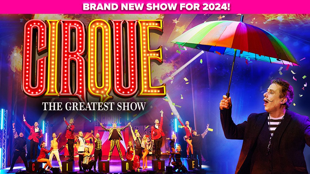 Cirque - The Greatest Show - 23 - 24 November 2024 Escape with us for a night like no other, where we take you into a world where the very best of musical theatre showstoppers meets jaw-dropping circus spectacular. Book your tickets now: cambridgelive.org.uk/cornex/events/…