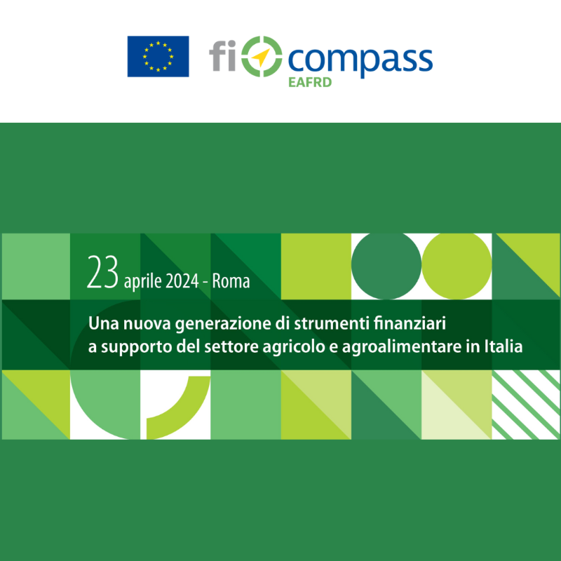 ficompass's tweet photo. 🌱Attenzione #EAFRD autorità di gestione e intermediari finanziari italiani!
Il 23 aprile a Roma la @EUAgri e @EIB organizzano un evento sugli strumenti finanziari #FEASR e i prodotti della BEI in Italia a sostegno del settore agricolo. Le registrazioni sono aperte! @SocialMasaf