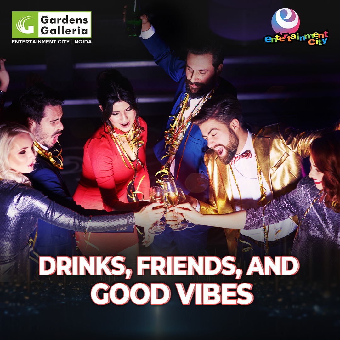 Indulge in drinks, laughter, and the best vibes at Gardens Galleria! 🍹🌟
.
.
.

#GardenGalleriaNights #GoodTimesWithFriends #GardensGalleriaNoida #GardensGalleriaMagic #PartyNights #PartyUnderTheStars #ClubParty #ExplorePage