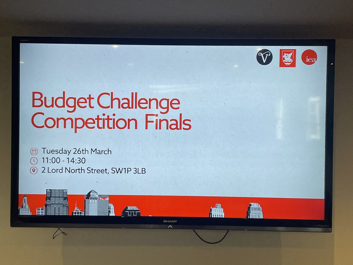 And another competition final today by @iealondon and @Vinson_Centre, the Budget Challenge