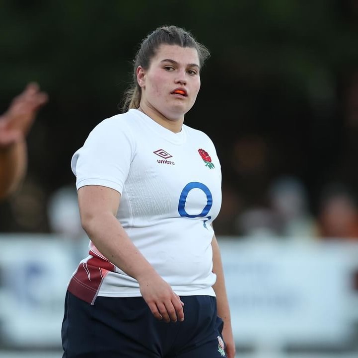 Congratulations to Hannah Sams who absolutely smashed it this weekend for the England U20s! 🙌 Final score: England 9⃣9⃣ v 5⃣ Army Re-watch the action 👉 bit.ly/49e6emx #JointheJourney | 🌹