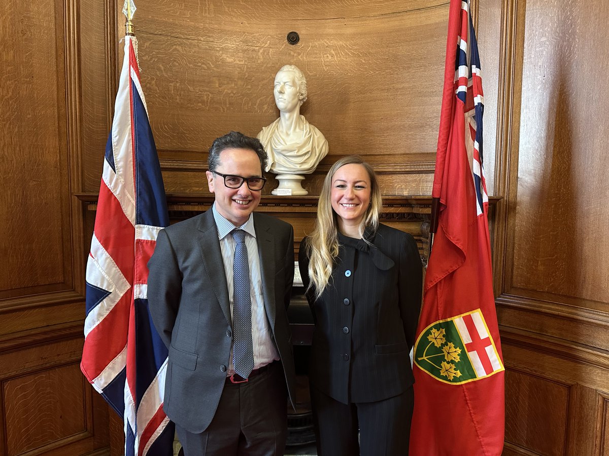 Brilliant to meet @KingaSurmaMPP today and sign a new agreement with Ontario for the UK to share the knowledge and technology behind the National Underground Asset Register. NUAR is a great example of UK innovation that improves public services and grows the economy.