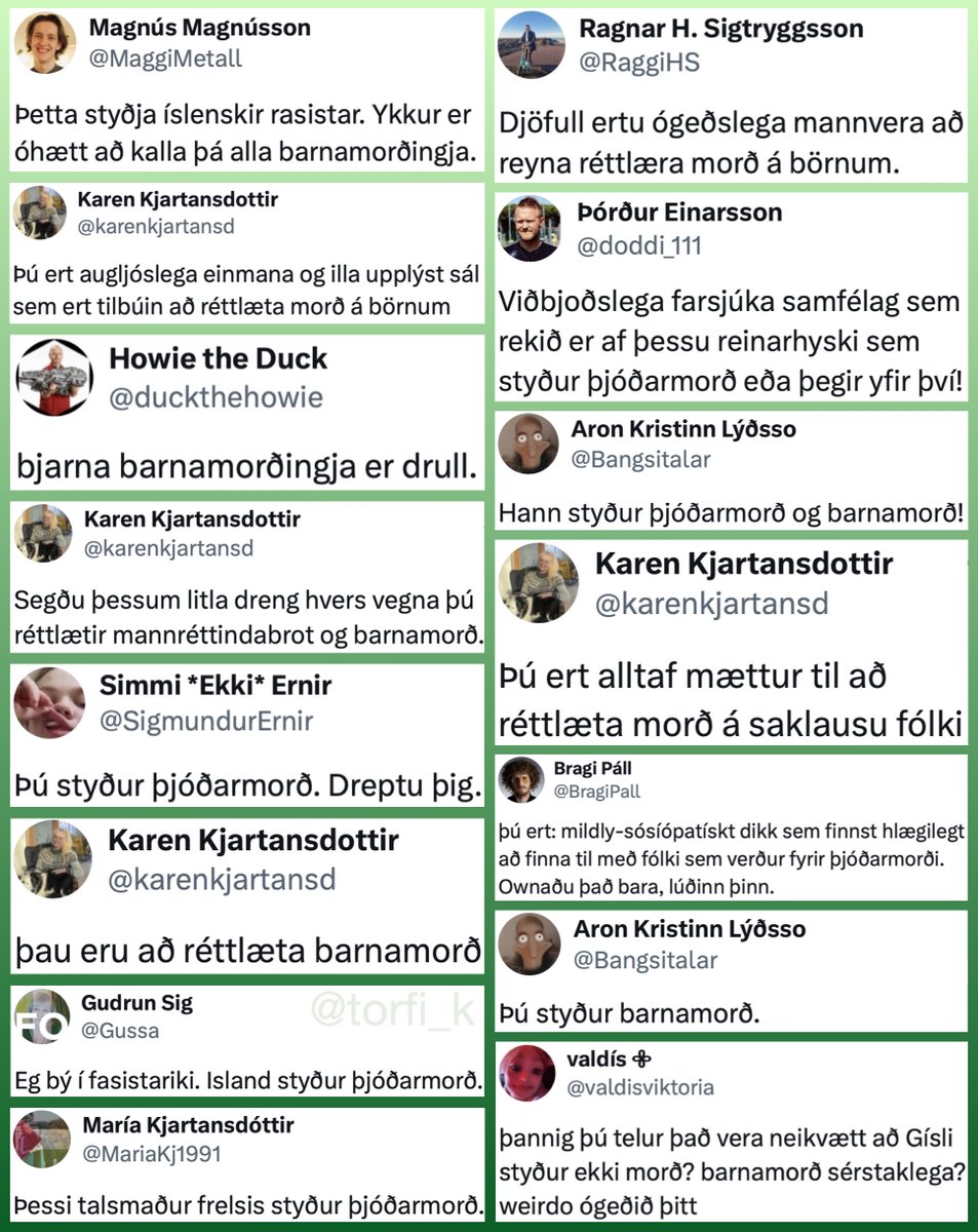 styður þú barnamorð?