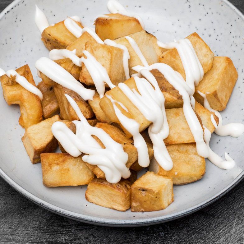 Our Patatas Alioli tapas are truly authentic and amazing! 🤩 Try a taste of Spain with every bite. #TapasDelight #AuthenticFlavors