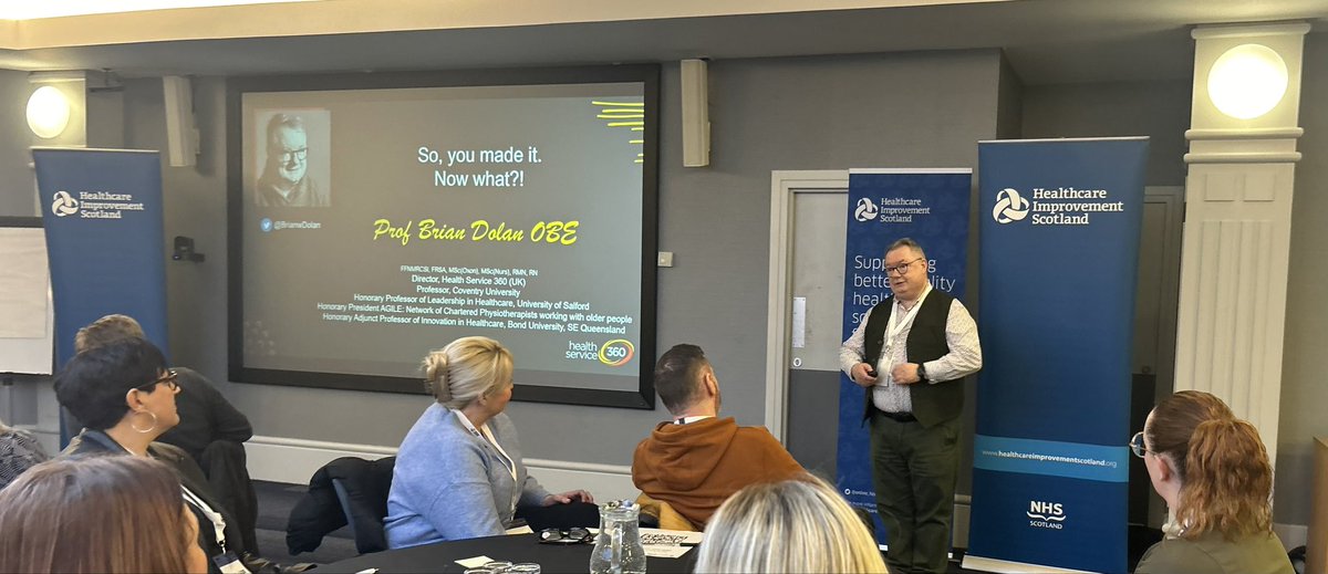 Professor @BrianwDolan presents ‘So you made it, now what?’ for the Falls plenary session at our SPSP Acute Adult Collaborative Celebration Event: ‘A Collaborative Journey, Celebrating Learning Together’ #spsp247 #endPJparalysis #SaferMobility
