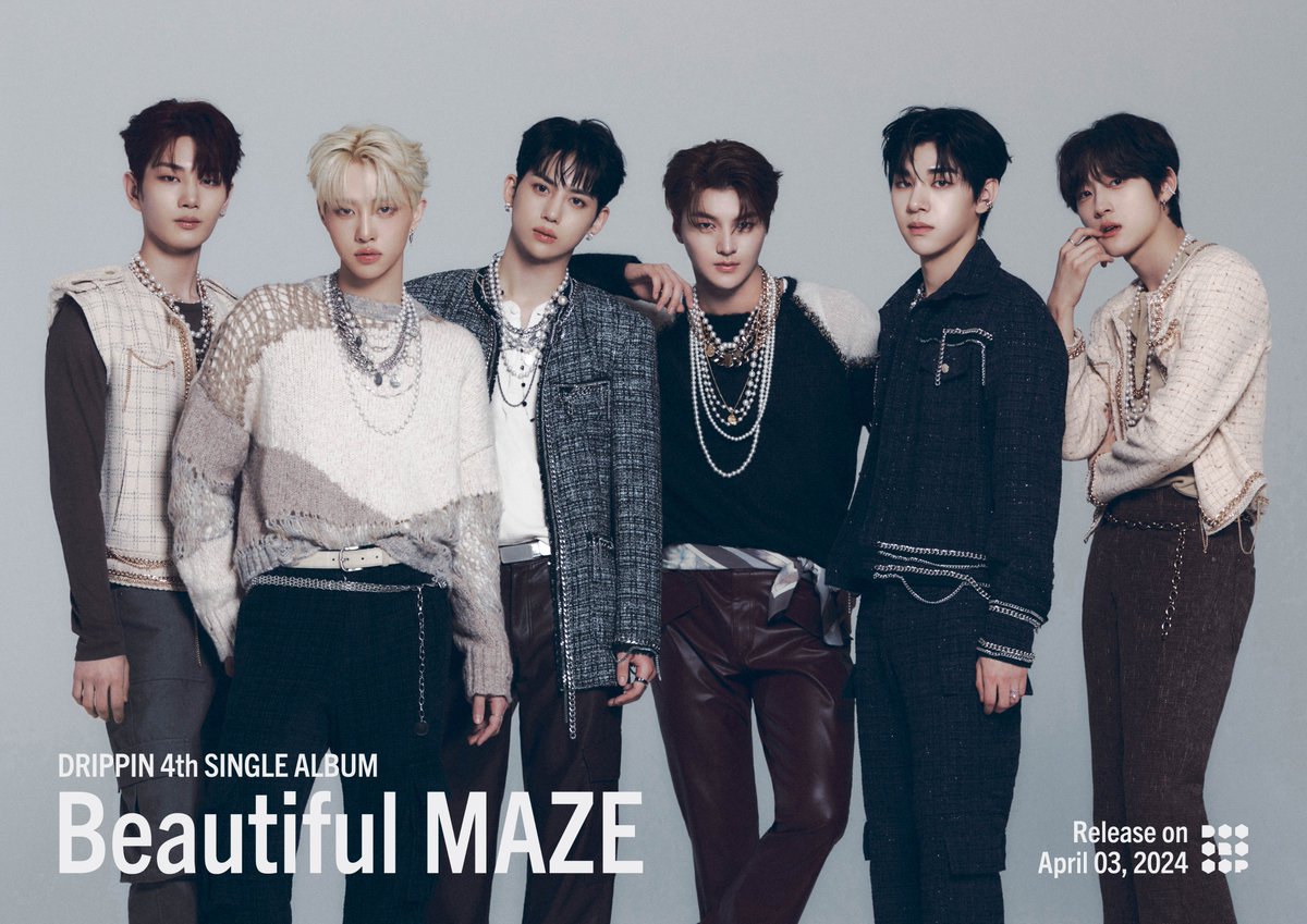 DRIPPIN's tweet photo. DRIPPIN 4th Single Album [Beautiful MAZE]

🗝 CONCEPT PHOTO #2

2024.04.03 RELEASE

#DRIPPIN #드리핀
#Beautiful_MAZE #COMEBACK https://t.co/I4KSwhltSk