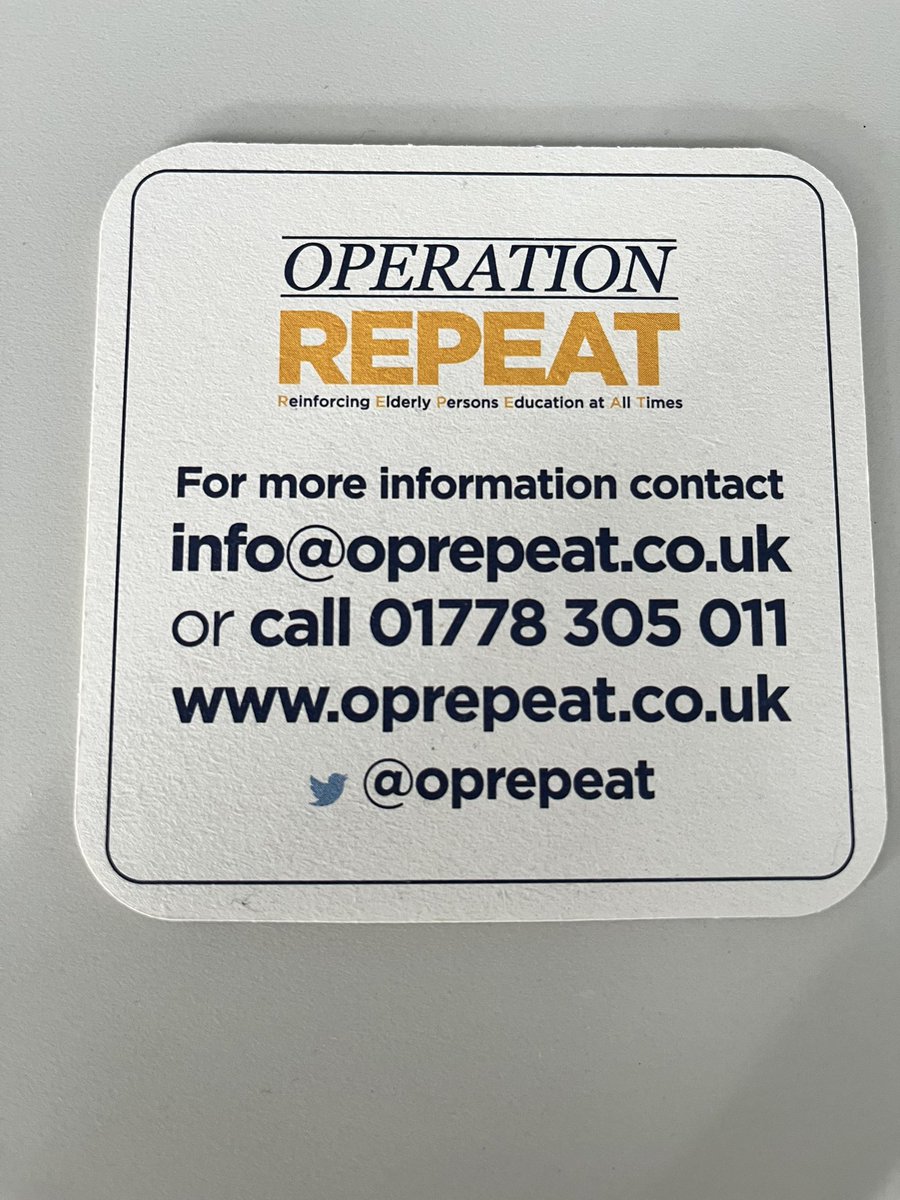 Excellent training session this morning at St Asaph Police HQ by @OpRepeat - how to help our more vulnerable residents keep safe from rogue traders, doorstep crime and fraud awareness.