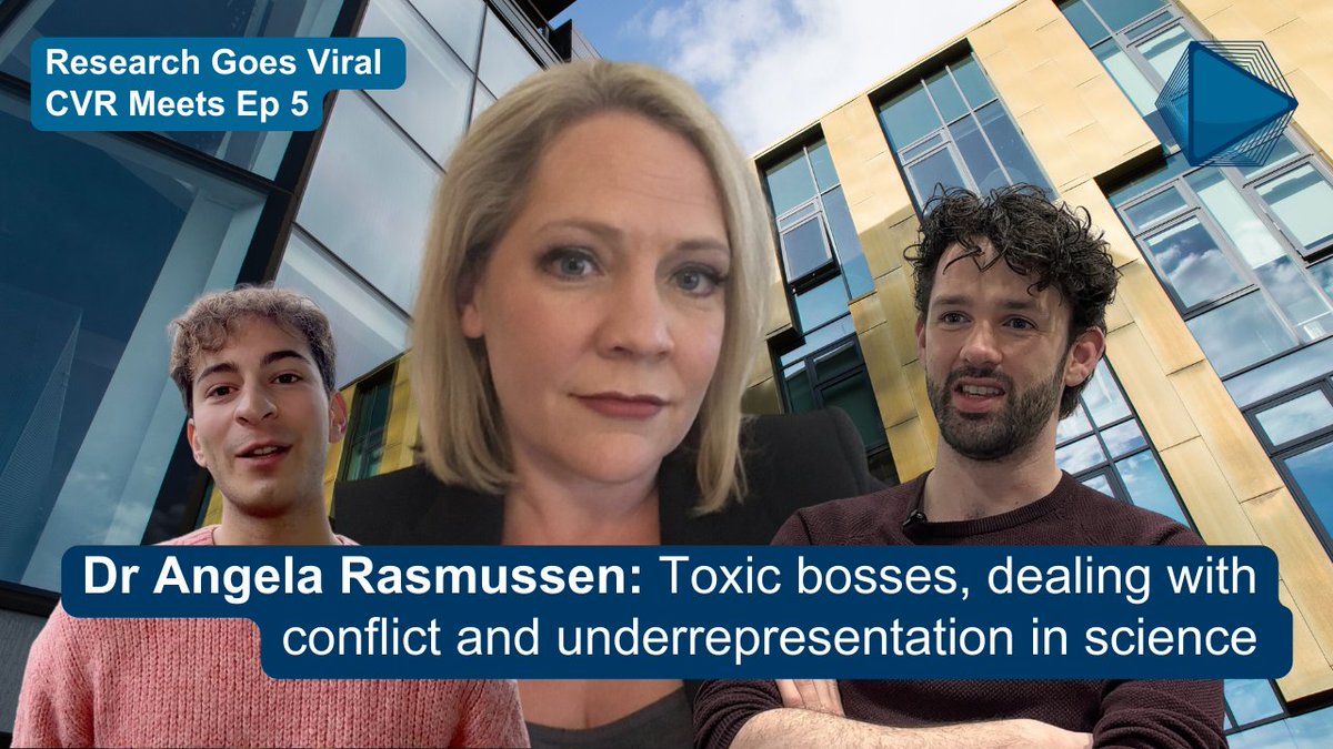 🎙️ NEW | CVR meets @angie_rasmussen! In this @CVRGoesViral podcast, Angie speaks about dealing with toxic bosses, sustained research investments, empowering underrepresented groups & connecting with colleagues across disciplines through social media. bit.ly/RGV_AngieRasmu…