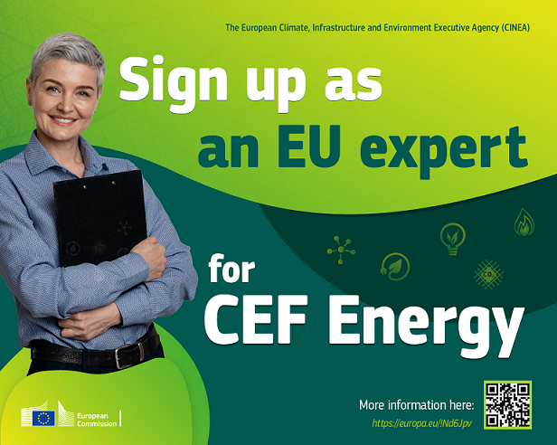 #WomenInEnergy, we need your expertise to assess #CEFEnergy proposals in 2024! 🙌 Sign up as an expert and contribute to the selection of crucial #energyinfrastructure projects that will shape the future of Europe! ✍️Apply by 5 April 👉 europa.eu/!Nd6Jpv #CINEAexperts