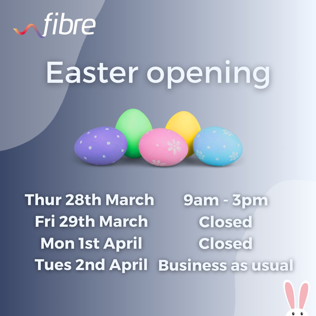 Fibre Easter opening hours

#eastereggs #seocompany