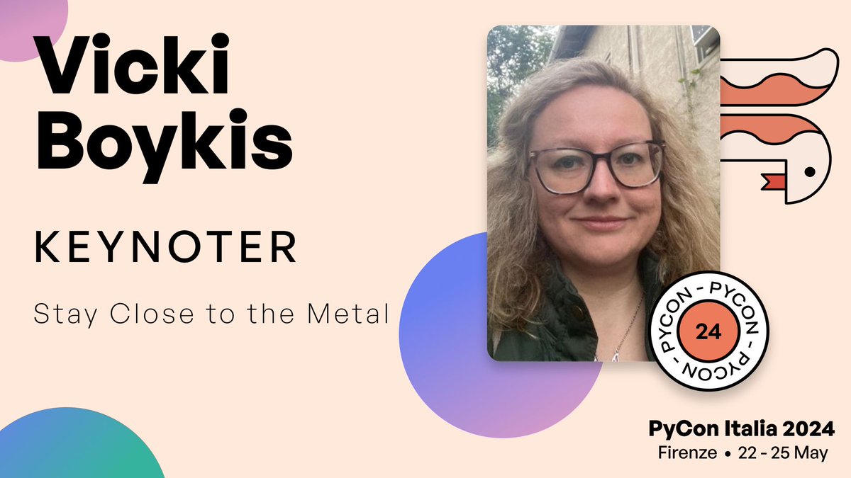 Thrilled to announce our next keynoter: Vicki Boykis! She works at Mozilla.ai on LLM infra and model evaluation and is interested in anything between the intersection of information retrieval and large language models, to Nutella 🍫 and Rino Gaetano! 🎤