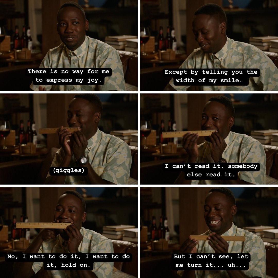 WhosThatGirlPod's tweet photo. Okay but HOW CUTE was Winston measuring his smile here? Definitely one of our favorite moments of this episode! Hear us gush about this and more on the latest episode of #WhosThatGirlPod 
#podcast #newgirl #teachers #winston #lamorne #lamornemorris #measuringsmile #ruler #smile https://t.co/toaTaoxEWe