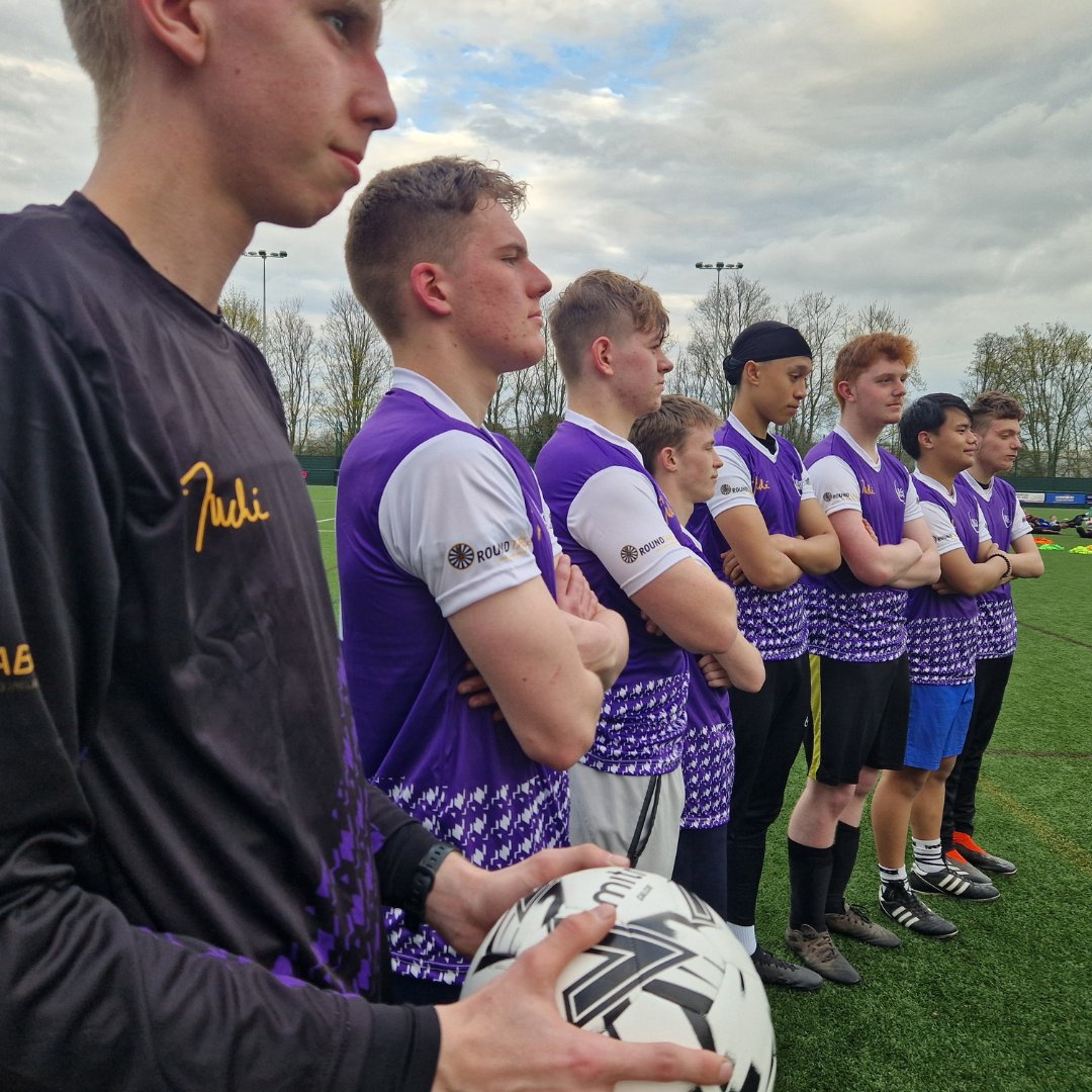 We're delighted to receive our new football kits, kindly sponsored by the Basingstoke RoundTable . We look forward to wearing the full kit in future matches! 💜 #Football #Hampshire #BCoT