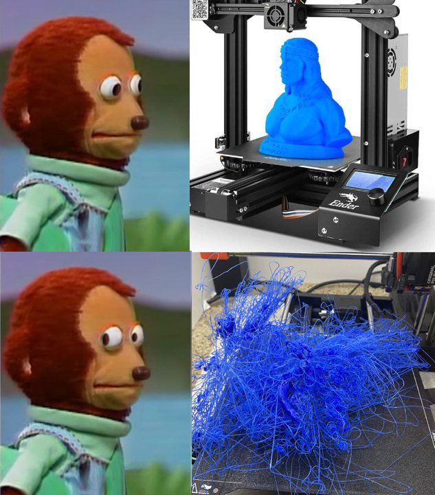 My general experience with 3D printing summarized in one image #3dprint
