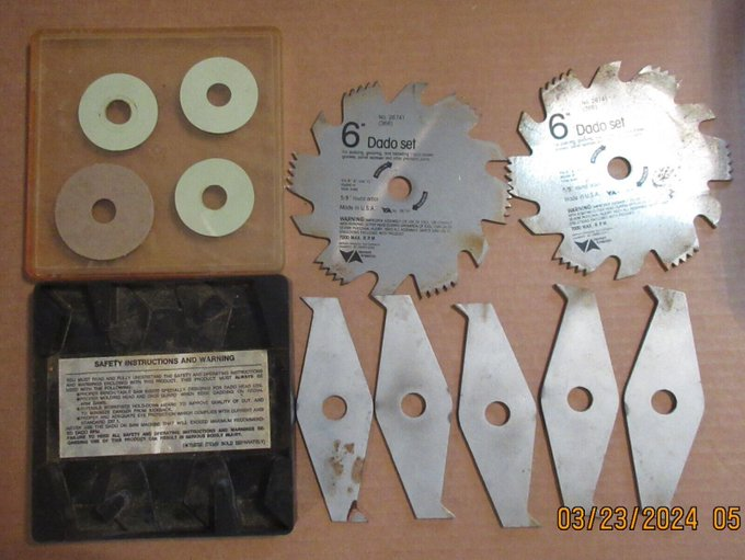 Vermont American 6” Table Saw Dado Set 366 No. 26741 Saws 5/8" Arbor Shaft ebay.com/itm/2354889111…… #eBay via
<a href="/eBay/">eBay</a>
#tools #Hardware #carpentry #Wood #woodworking #ebay #carpenter #toolbox #craftsman #DIY #homerepair #collector #handmade #toolbox #tools #workshop