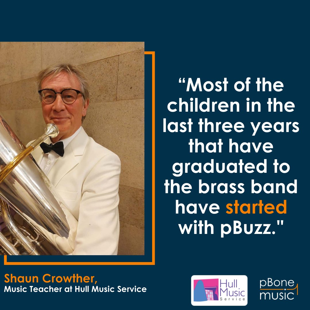 Here’s what Shaun Crowther, Music Teacher at Hull Music Service, had to say on the impact of pBuzz in early brass education - hubs.li/Q02qC83C0🎺