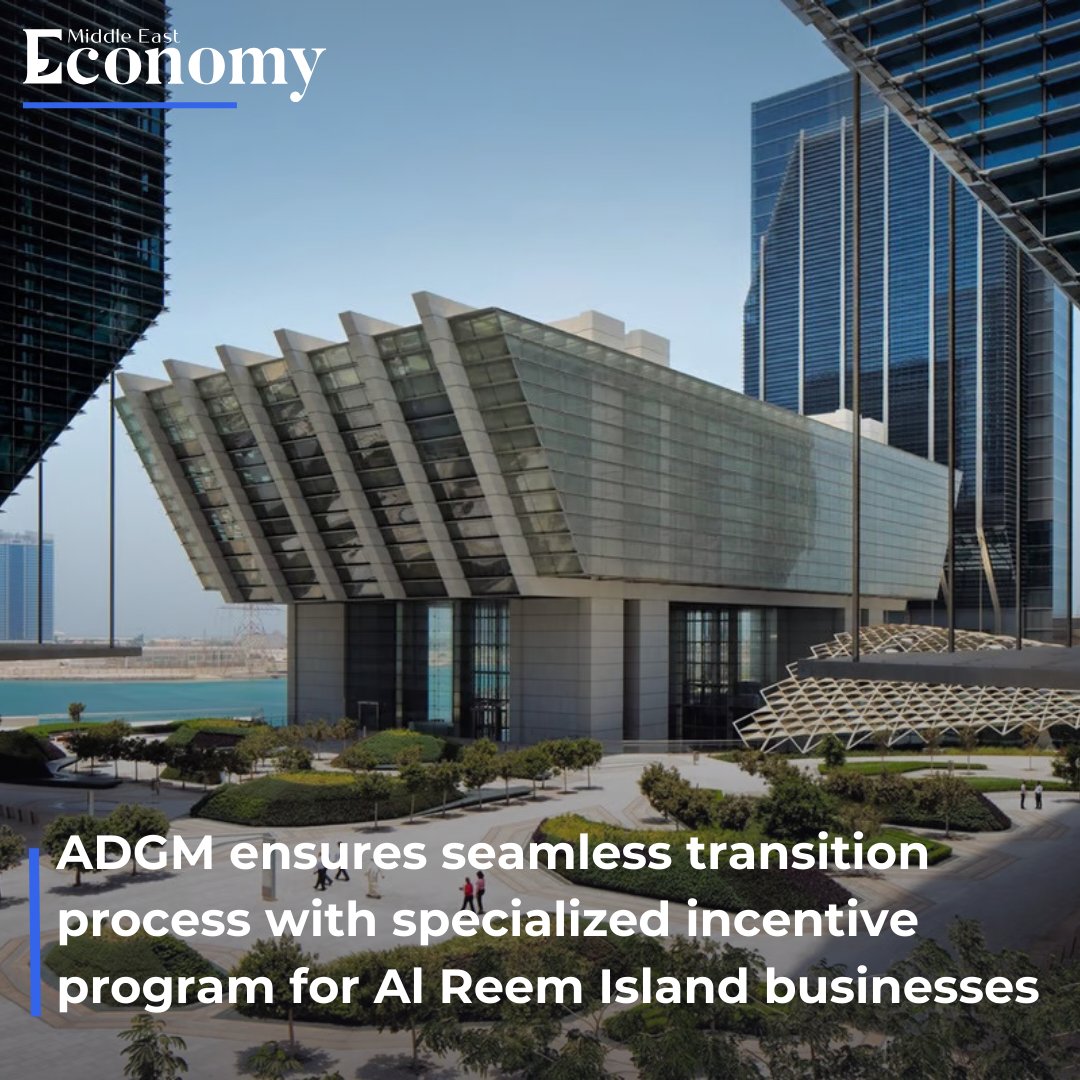 Abu Dhabi Global Market (ADGM) has introduced a specialized incentive program aimed at established businesses located on Al Reem Island, operating in non-financial and retail sectors. Read more economymiddleeast.com/news/adgm-ensu… #UAE #AbuDhabi #Economy #Finance