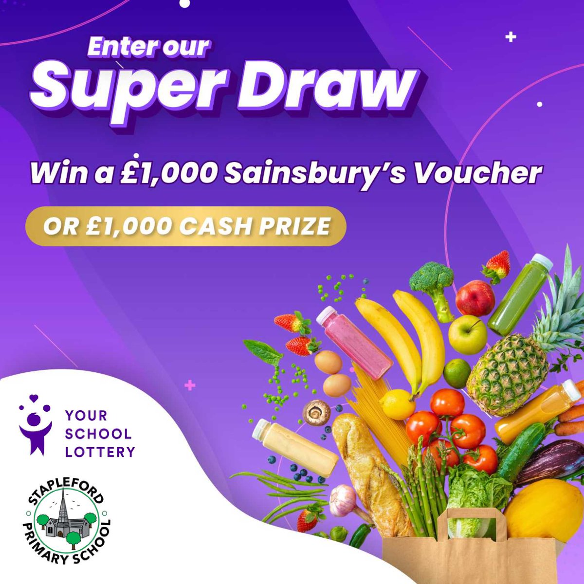 Have you joined Your School Lottery yet? £1 a ticket and 40p from each one comes directly to the school!! 💙 yourschoollottery.co.uk/lottery/school…