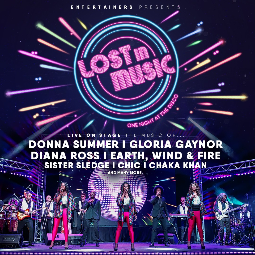 LOST IN MUSIC - One Night at the Disco 🪩 🎶 Join us as we recreate the magical 70s taking you on a musical journey straight to the heart of disco! The hits of Donna Summer, Gloria Gaynor, Chic and more 🤩 📅 Sat, August 10, 2024 🎫 bit.ly/WGBplLostInMus…