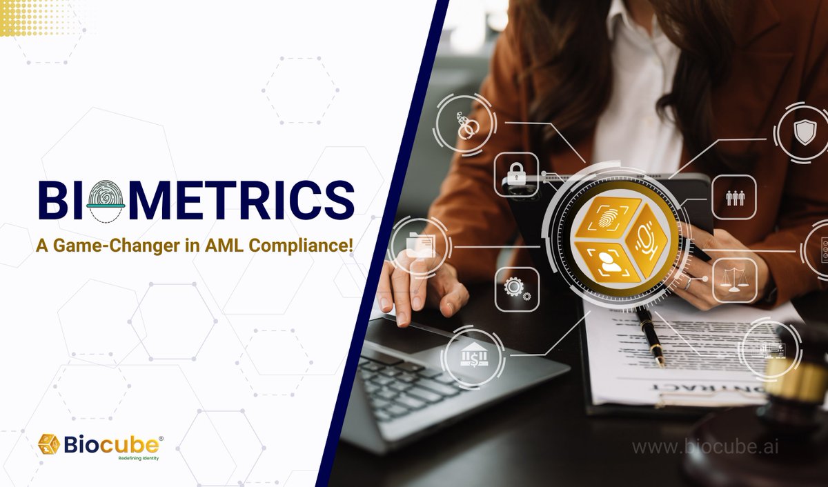 Enhancing #AML Efforts with #Biometrics! Money laundering remains a persistent threat, but with biometric technology, we're revolutionizing the fight against financial crime. Discover how biometrics are transforming AML efforts: biocube.ai/blog/biometric… #AMLCheck #AML #BioKYC #AI