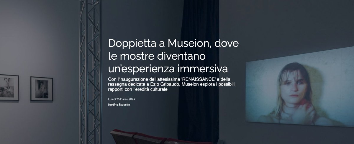 Museion su @Inside_Art Doppietta a Museion, dove le mostre diventano un’esperienza immersiva Leggi l'articolo: bit.ly/4ct3hRV #renaissance #eziogribaudo #theweightoftheconcrete